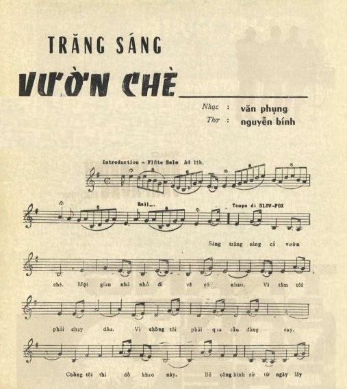 Sheet nhạc Trăng Sáng Vườn Chè